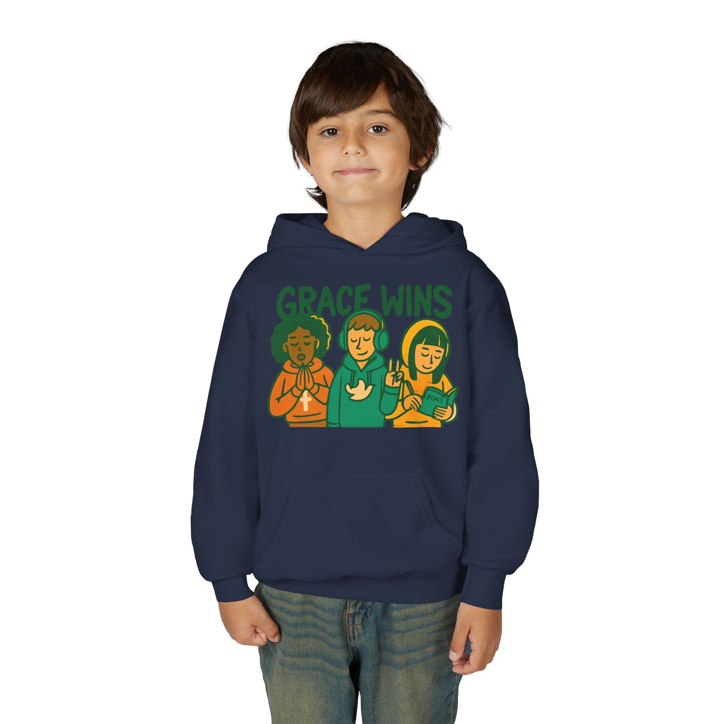 Youth Heavy Blend Hooded Sweatshirt