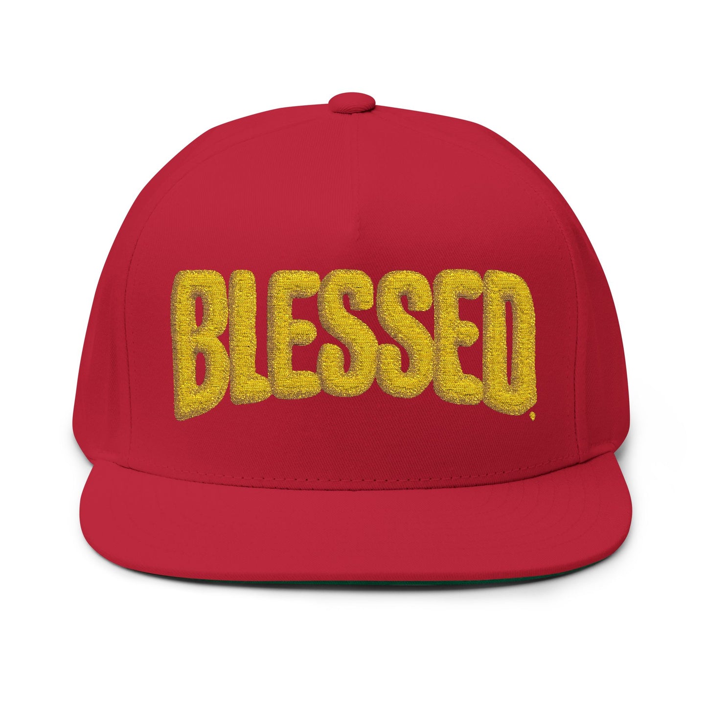 Blessed Flat Bill Cap - Stylish Embroidered Snapback Hat for Casual Wear, Gift Idea for Birthdays, Graduations, Holidays, Sports
