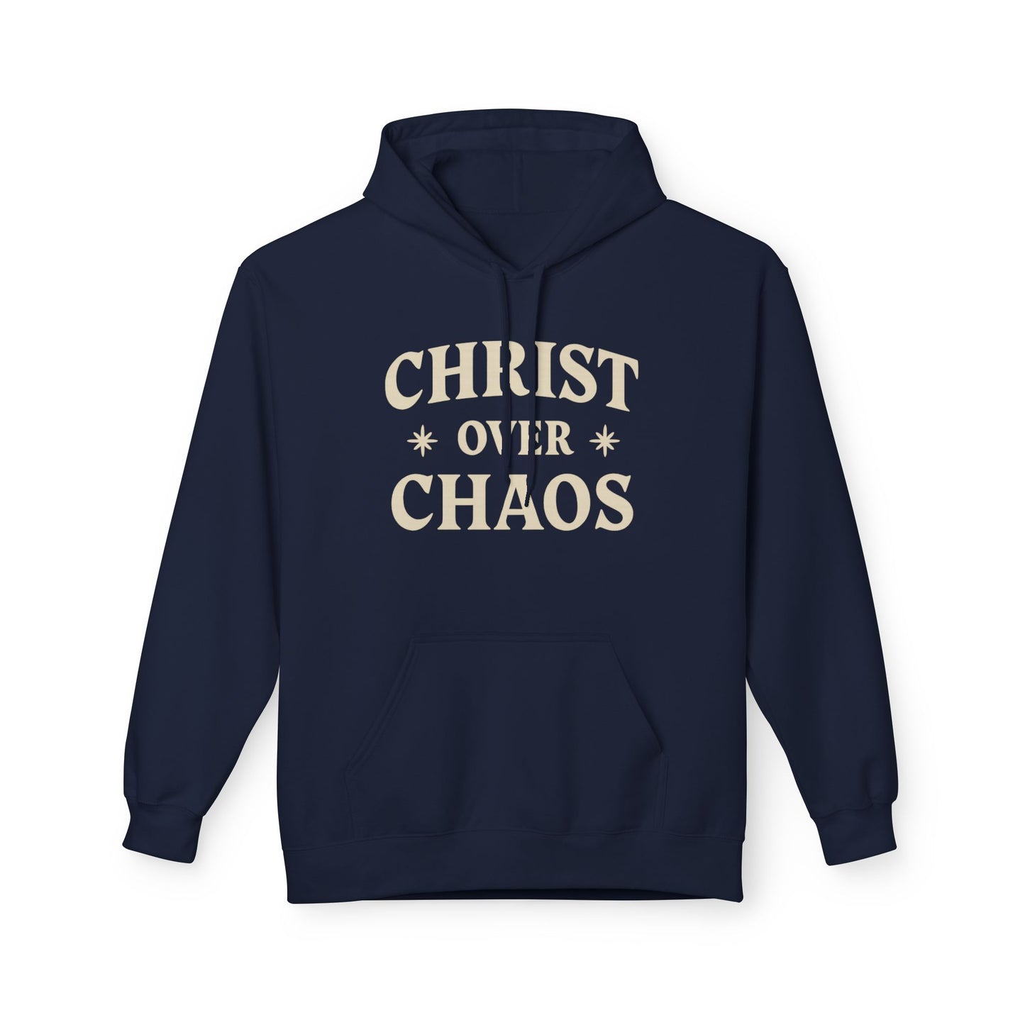 Christian 'Christ Over Chaos' Hoodie — Faith-Based Inspirational Pullover