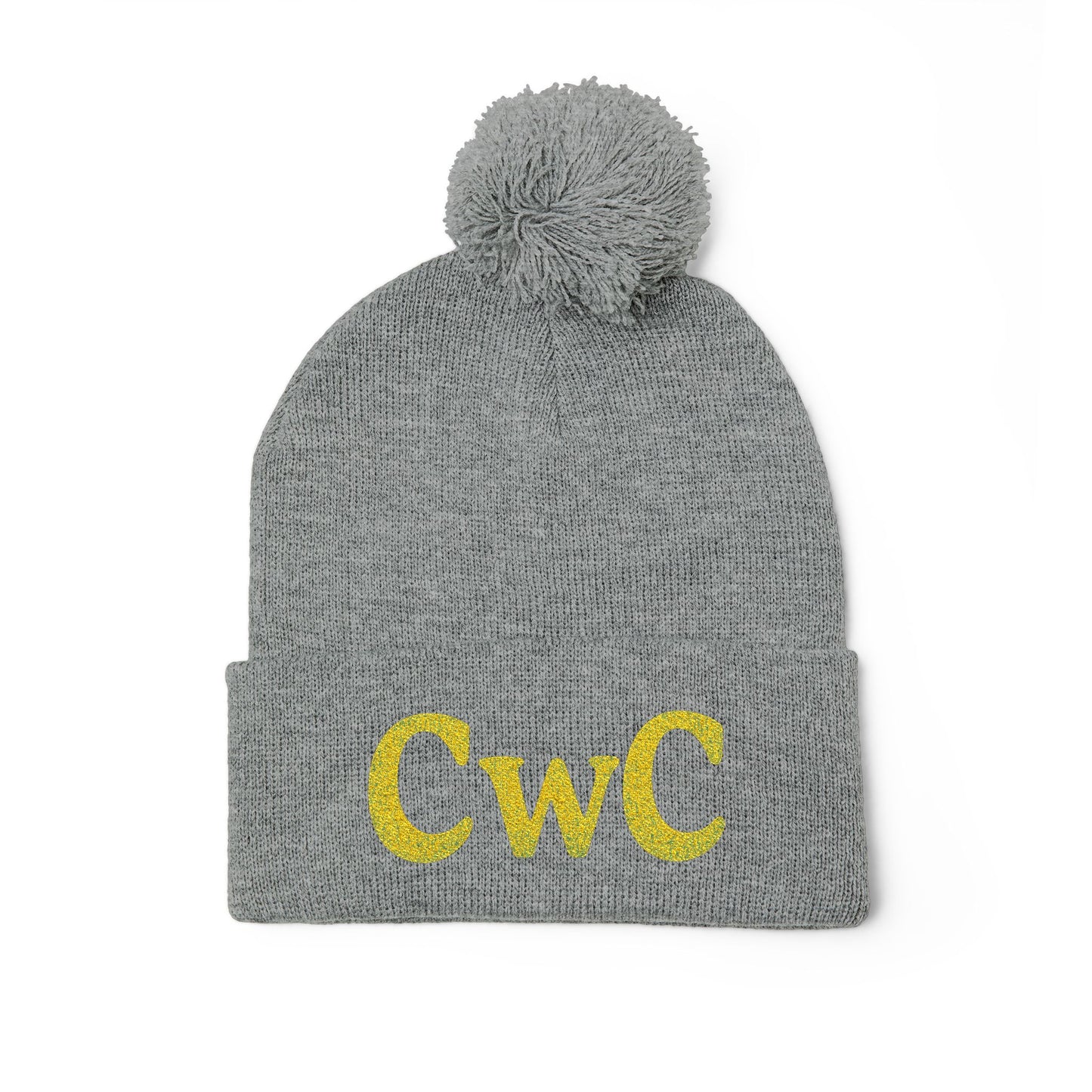 Embroidered Pom-Pom Knit Cap — Custom Monogram CwC, Cozy Winter Beanie