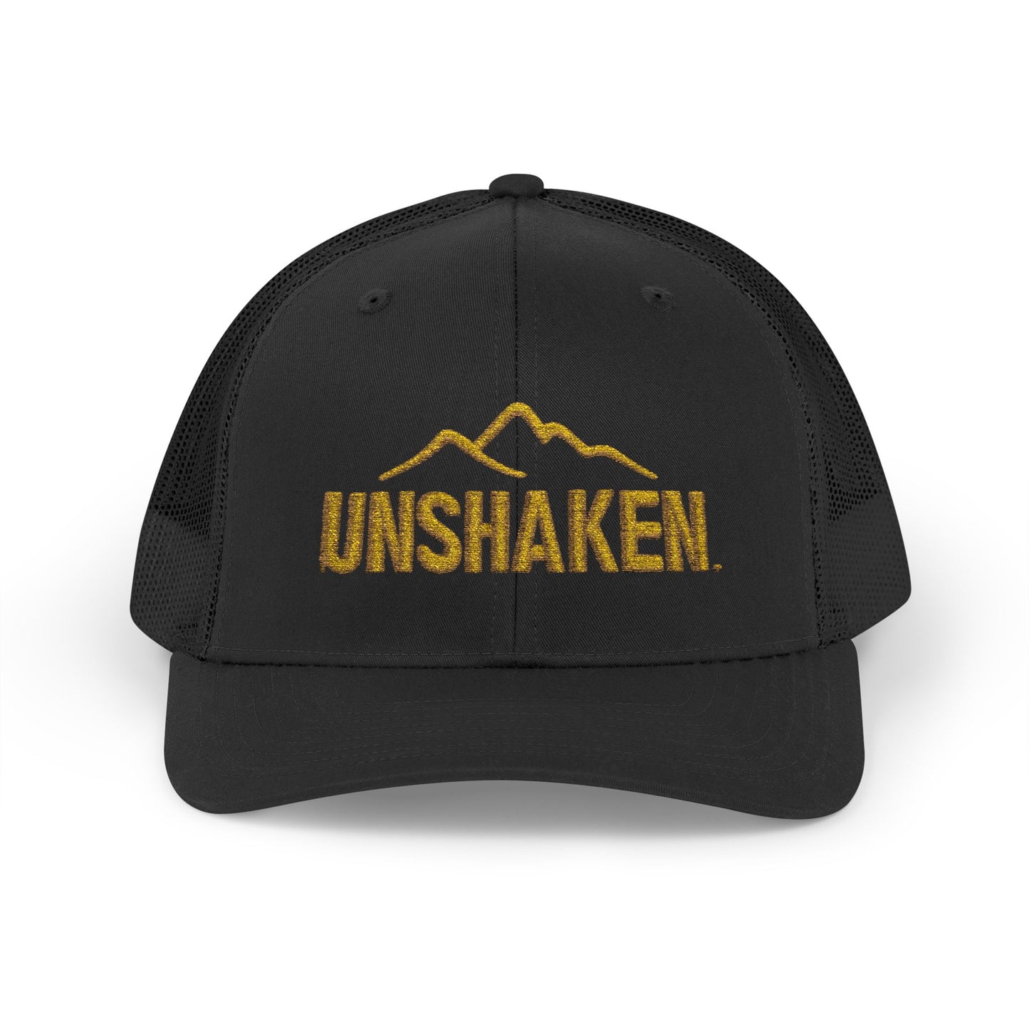 Unshaken Snapback Trucker Cap, Cool Baseball Hat, Perfect Gift for Outdoors Lovers, Adjustable Hat for All Seasons, Motivational [...]