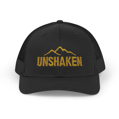 Unshaken Snapback Trucker Cap, Cool Baseball Hat, Perfect Gift for Outdoors Lovers, Adjustable Hat for All Seasons, Motivational [...]