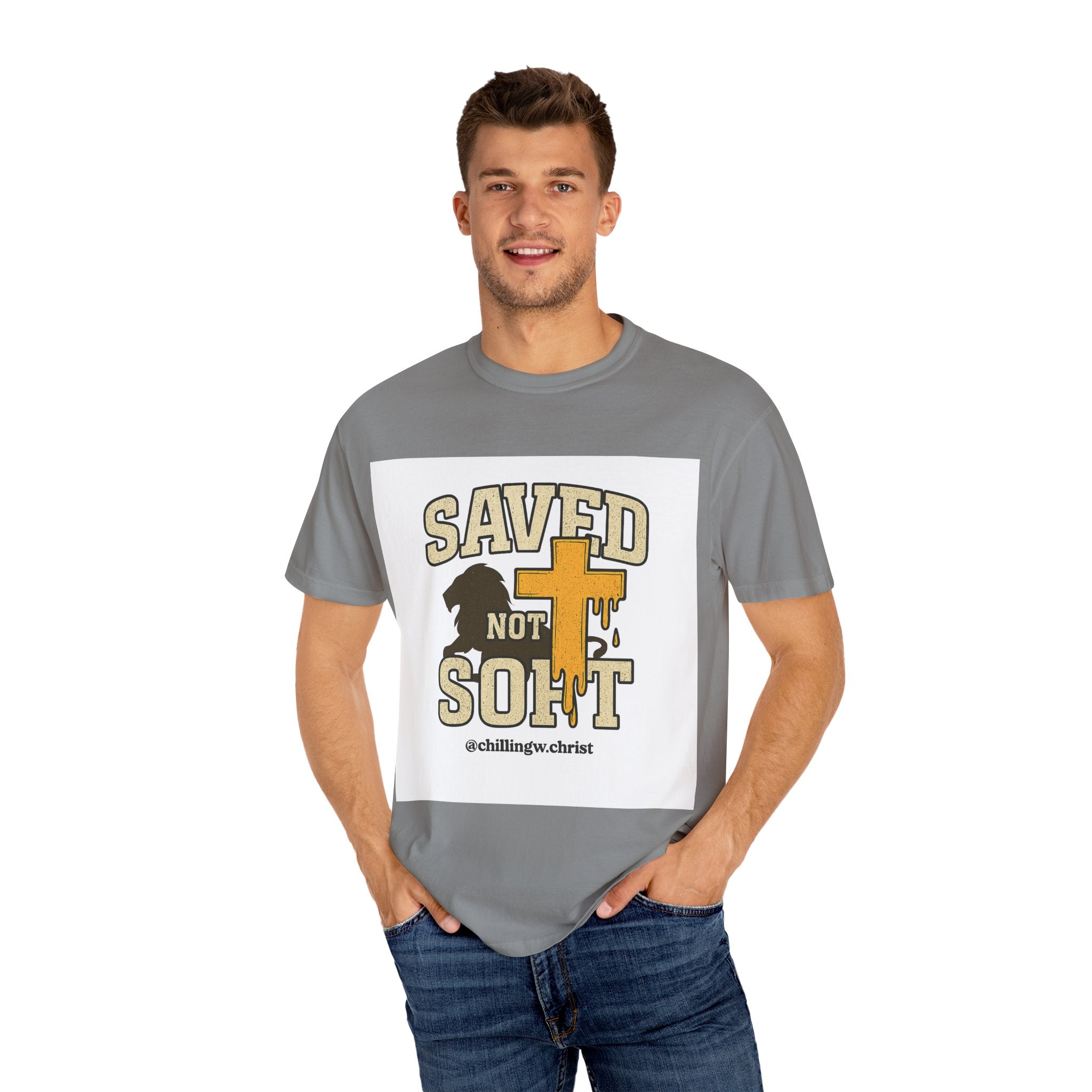 Garment-Dyed T-shirt, Faith-Based Apparel, Christian T-shirt, Casual Wear, Inspirational Clothing, Summer Style