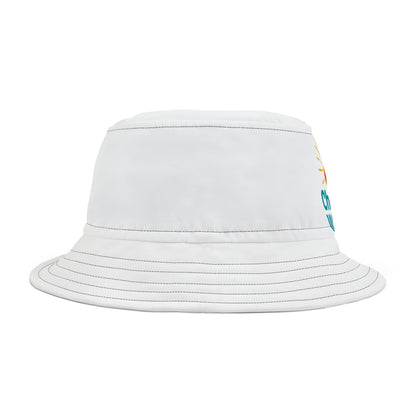 Stylish AOP Bucket Hat for Summer Fun, Trendy Sun Hat, Unique Gift for Beach Lovers, Festival Accessory, Casual Outdoor Headwear
