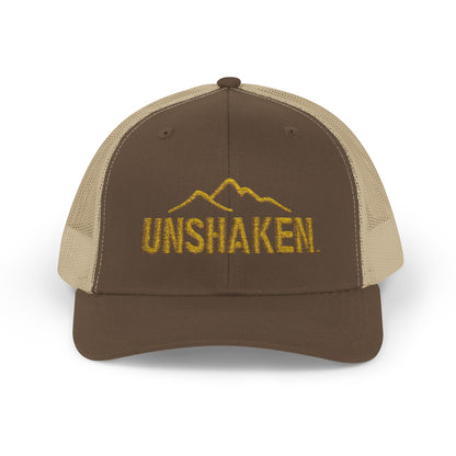 Unshaken Snapback Trucker Cap, Cool Baseball Hat, Perfect Gift for Outdoors Lovers, Adjustable Hat for All Seasons, Motivational [...]