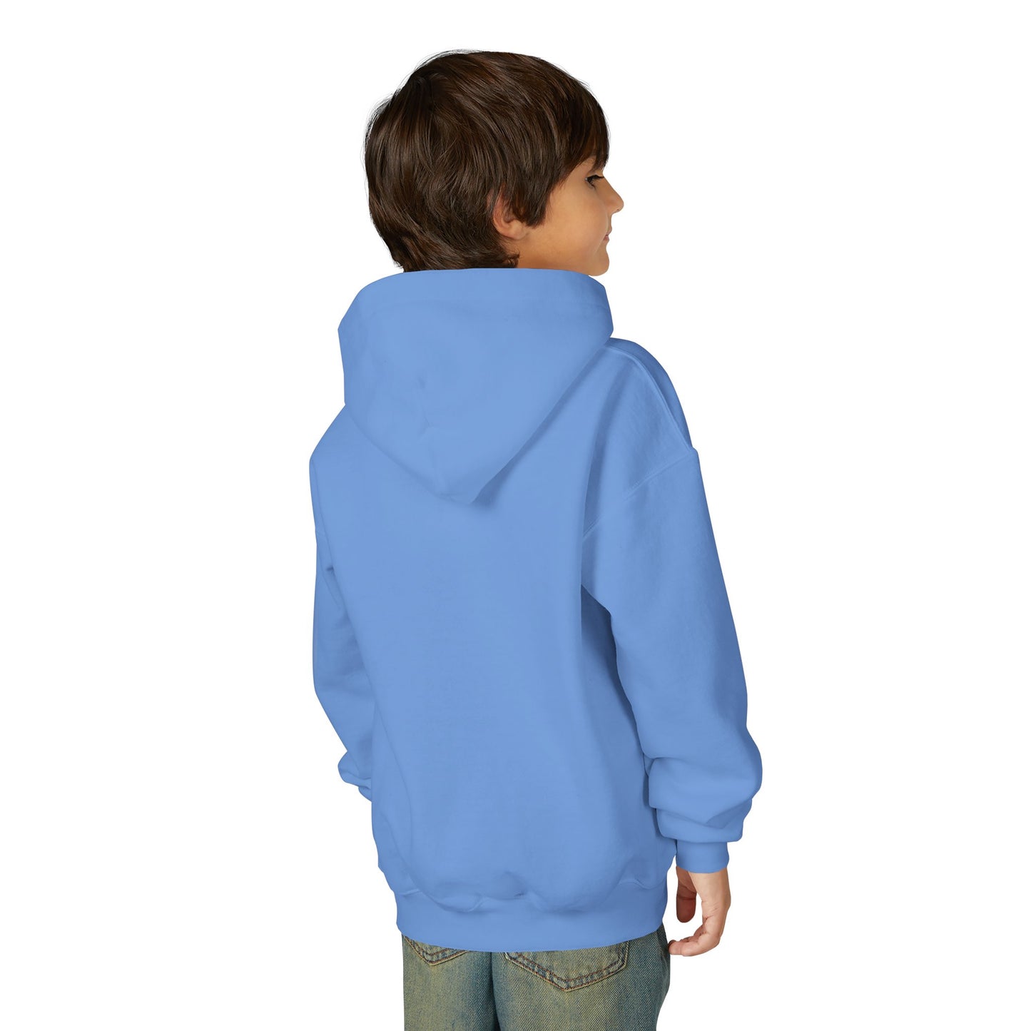 Chilling WChrist Youth Hooded Sweatshirt - Perfect for Christmas, Cozy Vibes, Gift for Kids, Festive Wear, Fun Casual Style