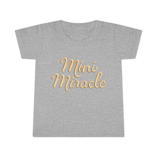 Mini Miracle Toddler T-Shirt – Cute Kids Tee for Birthdays, Baby Showers & Everyday Play