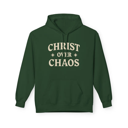 Christian 'Christ Over Chaos' Hoodie — Faith-Based Inspirational Pullover