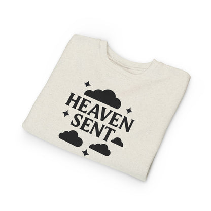 Heaven Sent Toddler Sweatshirt, Cute Kids Apparel, Cozy Kids Gift, Baby Shower, Toddler Clothing, Childrens Wear