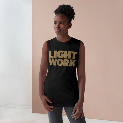 Light Work Unisex Tank Top, Inspirational Workout Shirt, Faith-Based Gym Apparel, Motivational Fitness Wear, Summer Activewear