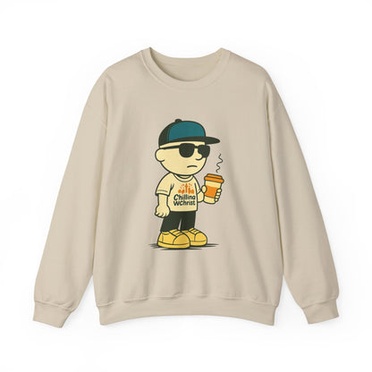 Cool Casual Crewneck Sweatshirt for Everyday Comfort, Streetwear Outfit, Gift for Teens, Cozy Layering, Unisex Style