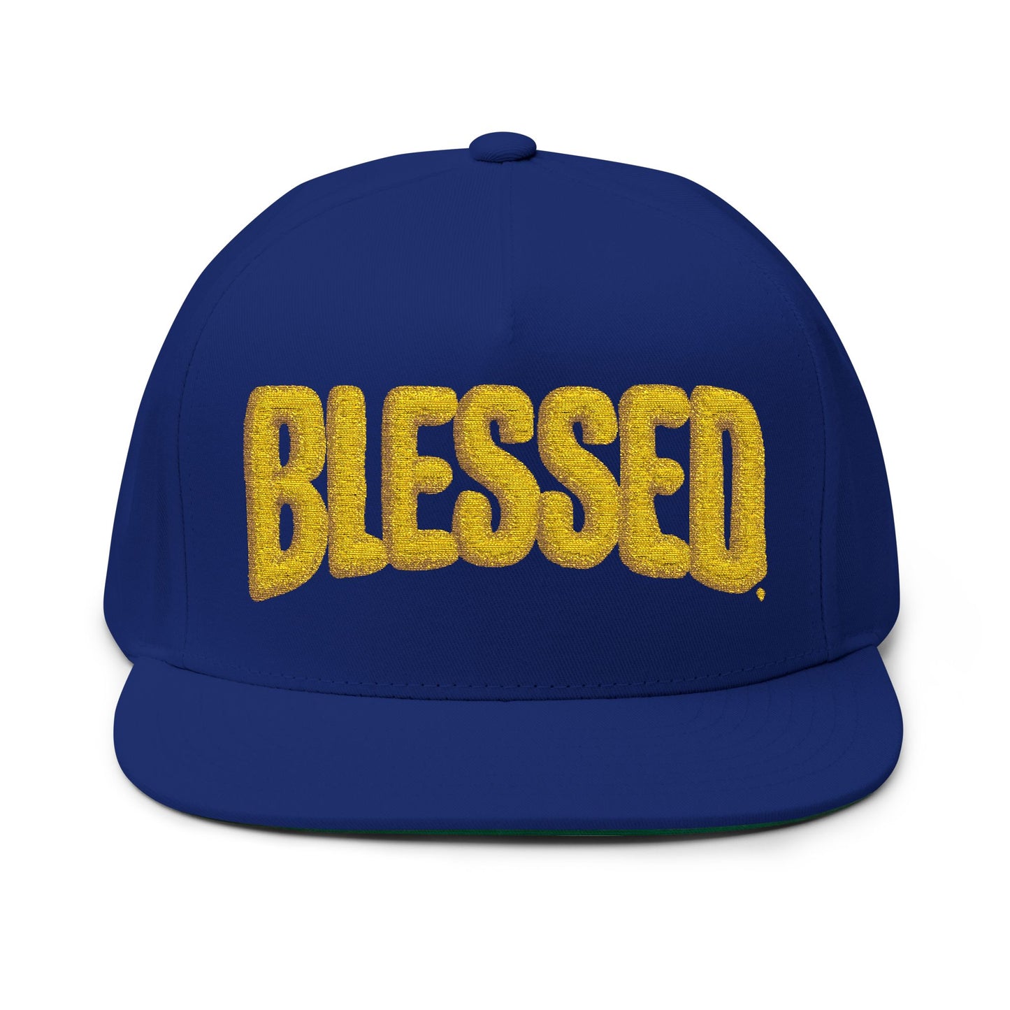 Blessed Flat Bill Cap - Stylish Embroidered Snapback Hat for Casual Wear, Gift Idea for Birthdays, Graduations, Holidays, Sports