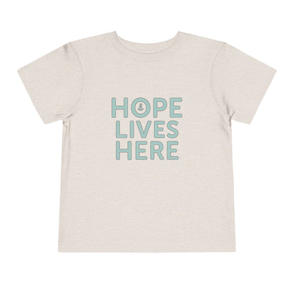 Hope Lives Here Toddler Short Sleeve Tee, Inspirational Kids T-Shirt, Gift for Toddler, Toddler Apparel, Motivational Shirt, Baby [...]