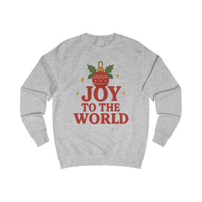 Joy to the World Christmas Sweatshirt — Festive Holiday Ornament Design