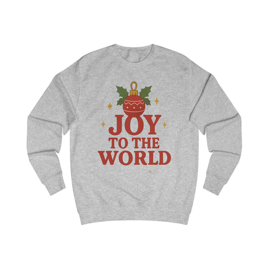 Joy to the World Christmas Sweatshirt — Festive Holiday Ornament Design