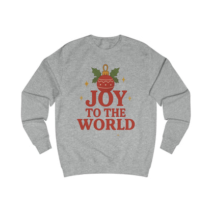 Joy to the World Christmas Sweatshirt — Festive Holiday Ornament Design