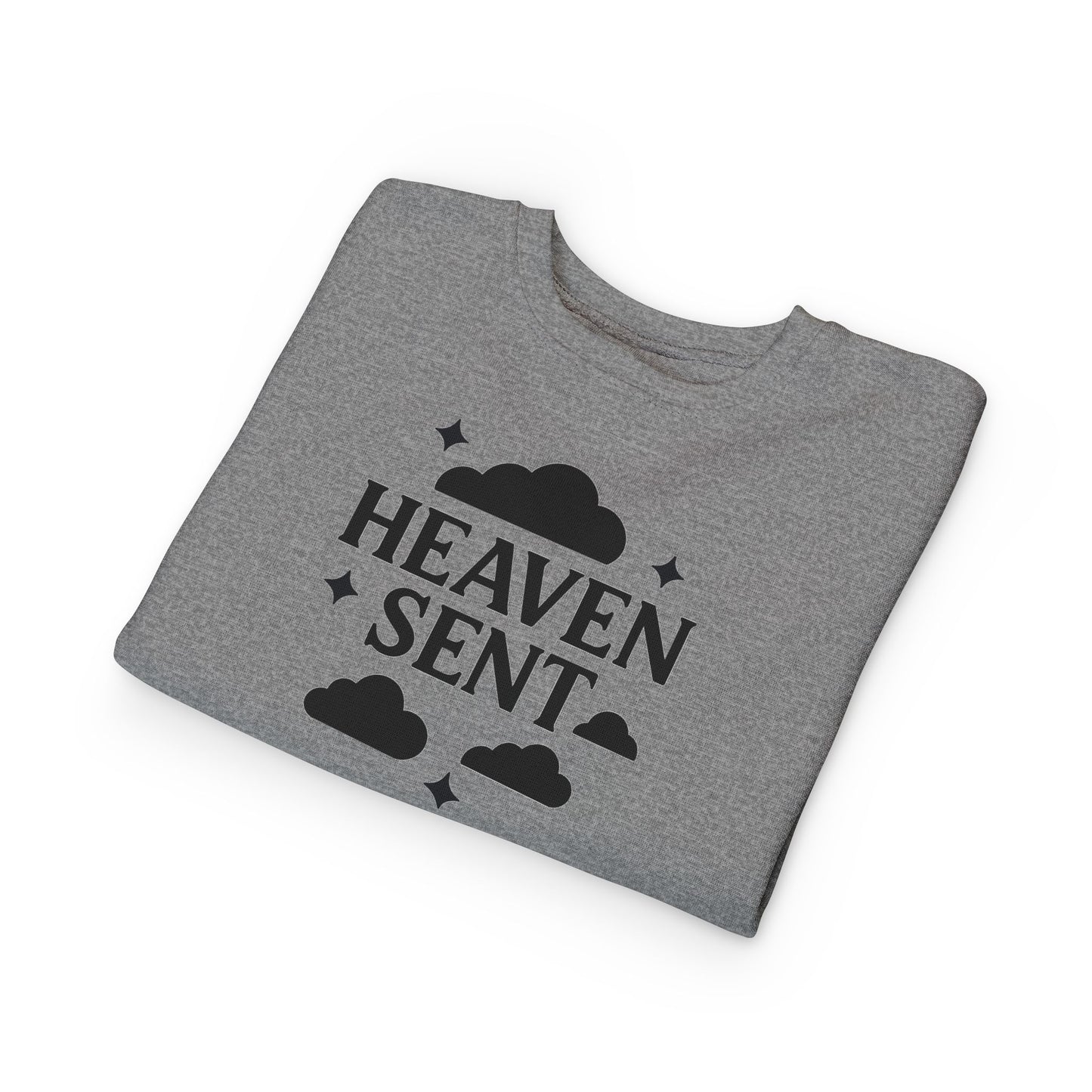 Heaven Sent Toddler Sweatshirt, Cute Kids Apparel, Cozy Kids Gift, Baby Shower, Toddler Clothing, Childrens Wear