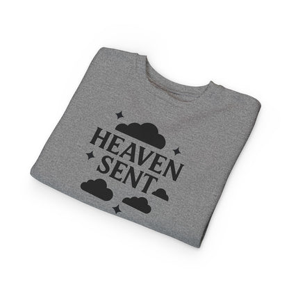 Heaven Sent Toddler Sweatshirt, Cute Kids Apparel, Cozy Kids Gift, Baby Shower, Toddler Clothing, Childrens Wear