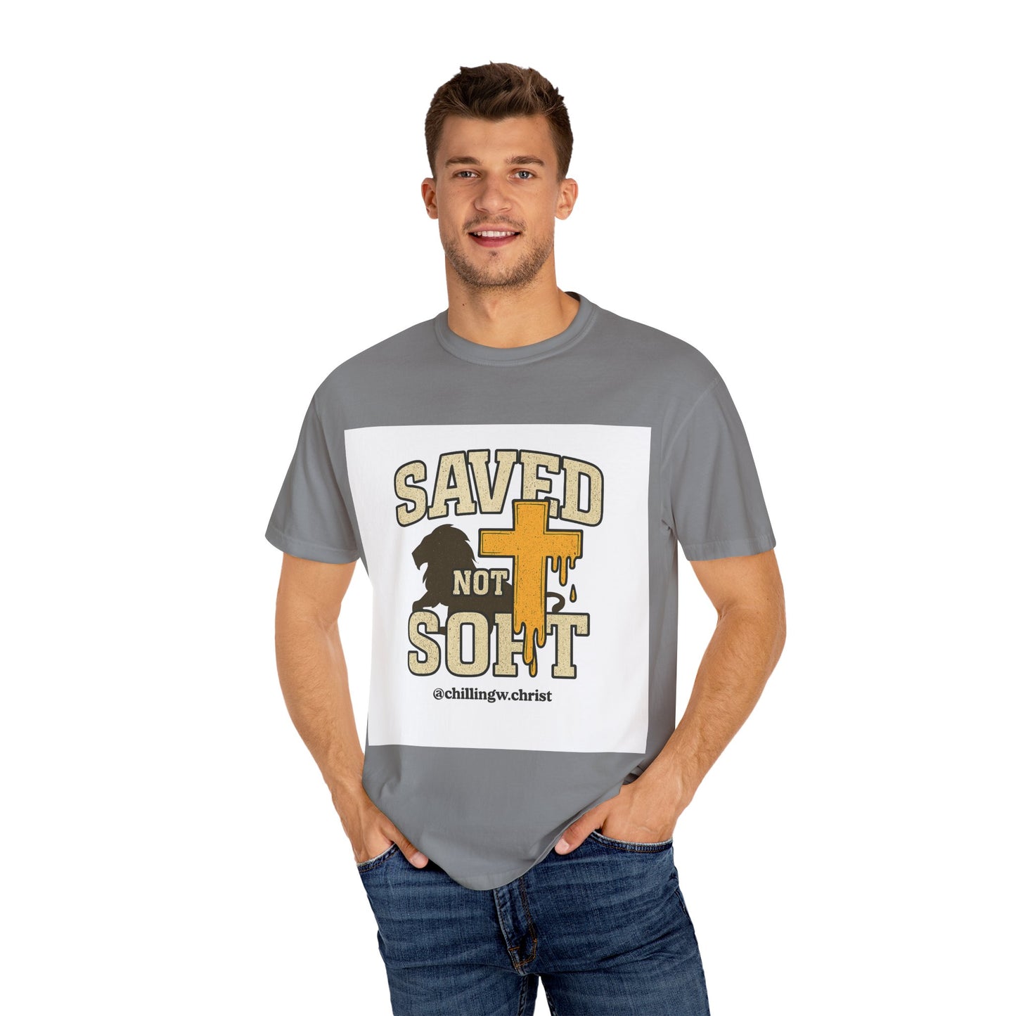 Garment-Dyed T-shirt, Faith-Based Apparel, Christian T-shirt, Casual Wear, Inspirational Clothing, Summer Style