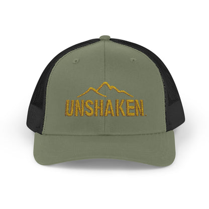 Unshaken Snapback Trucker Cap, Cool Baseball Hat, Perfect Gift for Outdoors Lovers, Adjustable Hat for All Seasons, Motivational [...]