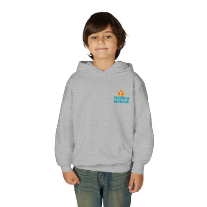 Youth Hooded Sweatshirt with Chilling WChrist Design | Fun and Comfy Apparel for Kids | Perfect for Gifts, Casual Wear