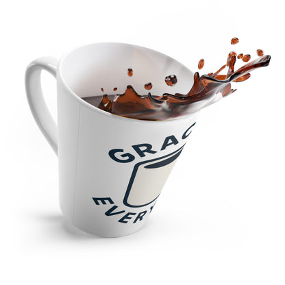 Inspirational Latte Mug - Grace in Every Sip, Coffee Lover Gift, Motivational Drinkware, Home Office Decor, Daily Uplift