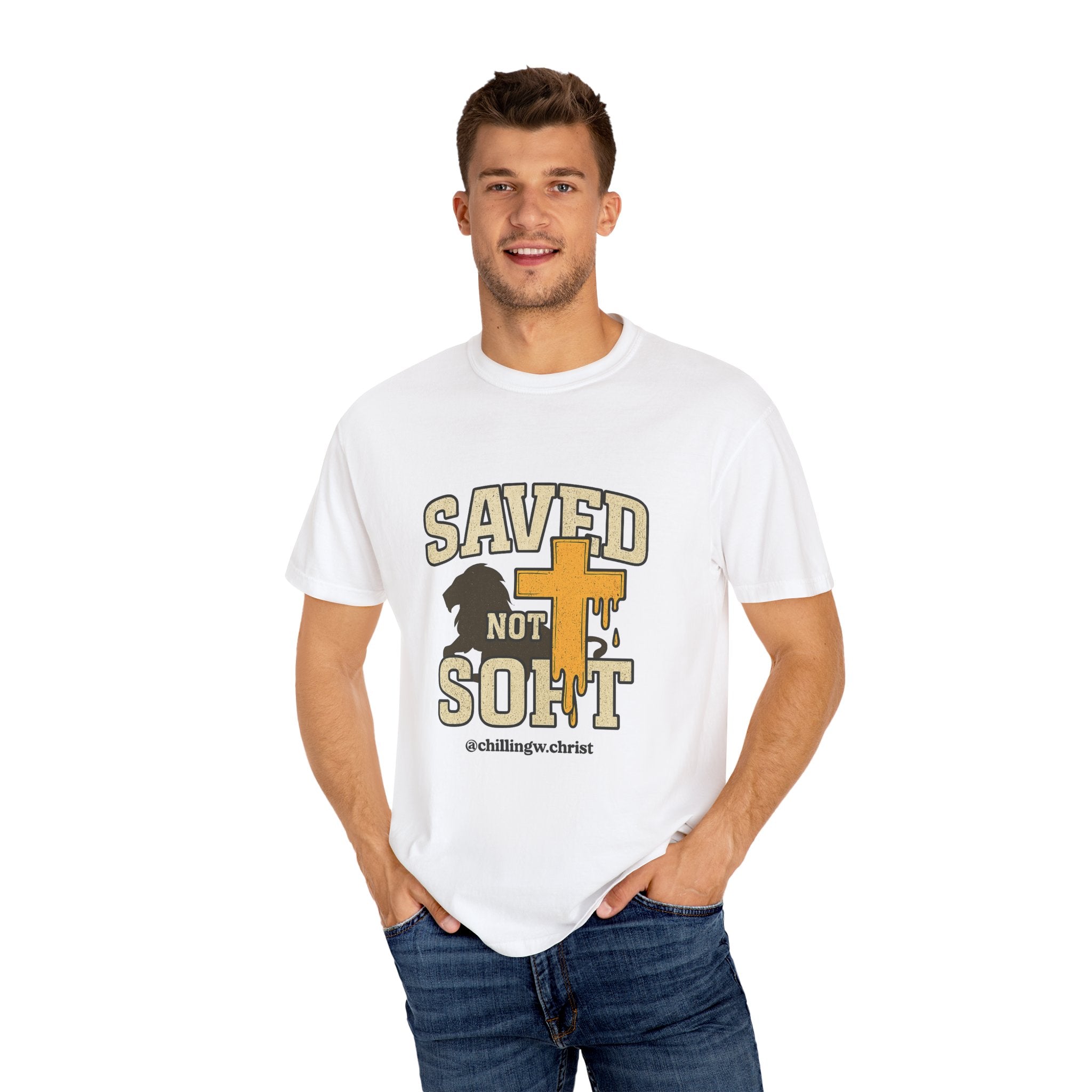 Garment-Dyed T-shirt, Faith-Based Apparel, Christian T-shirt, Casual Wear, Inspirational Clothing, Summer Style