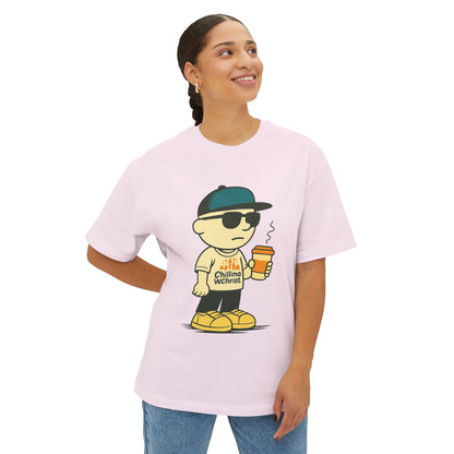 Cool Character Relaxed Tee, Unisex Graphic Shirt, Oversized Casual Wear, Streetwear Style, Funny Gift
