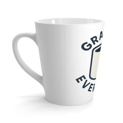 Inspirational Latte Mug - Grace in Every Sip, Coffee Lover Gift, Motivational Drinkware, Home Office Decor, Daily Uplift