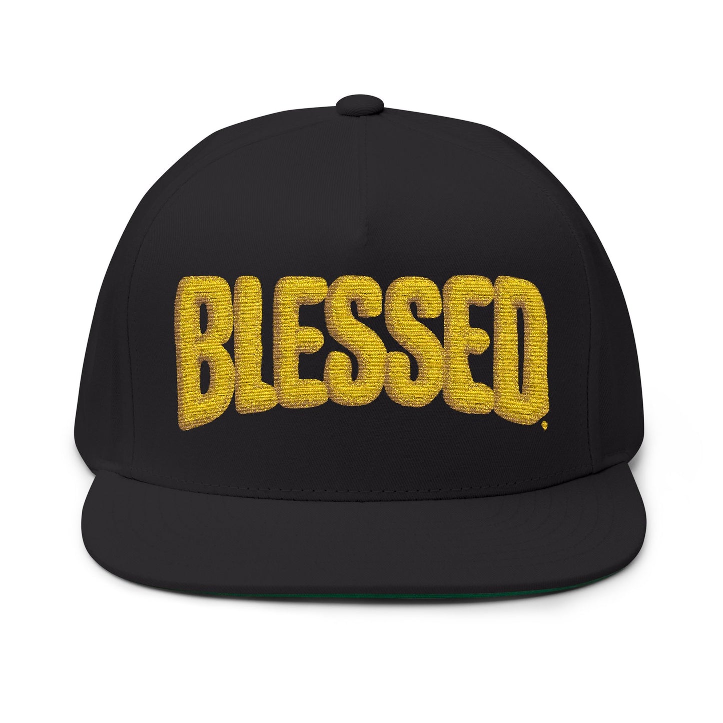 Blessed Flat Bill Cap - Stylish Embroidered Snapback Hat for Casual Wear, Gift Idea for Birthdays, Graduations, Holidays, Sports