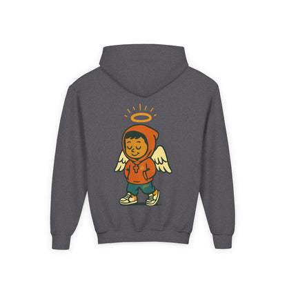 Youth Hooded Sweatshirt with Chilling WChrist Design | Fun and Comfy Apparel for Kids | Perfect for Gifts, Casual Wear