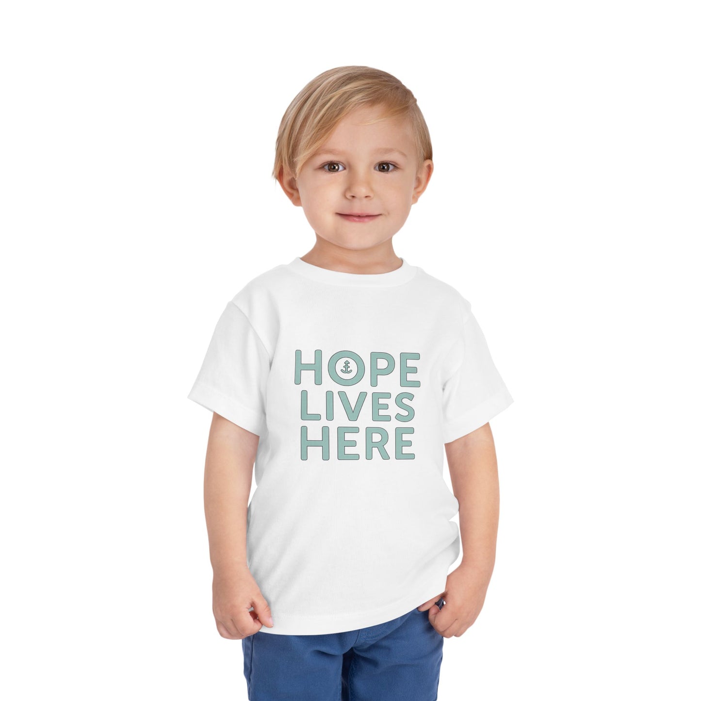 Hope Lives Here Toddler Short Sleeve Tee, Inspirational Kids T-Shirt, Gift for Toddler, Toddler Apparel, Motivational Shirt, Baby [...]