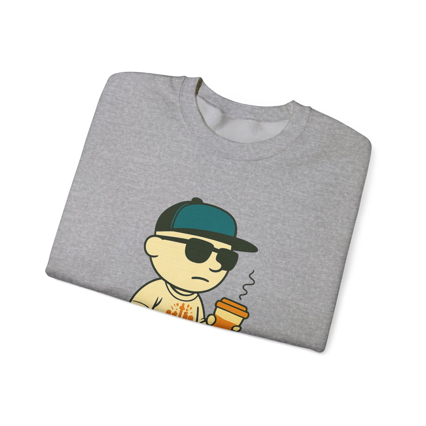 Cool Casual Crewneck Sweatshirt for Everyday Comfort, Streetwear Outfit, Gift for Teens, Cozy Layering, Unisex Style