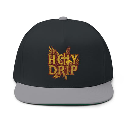 Stylish Embroidered Flat Bill Cap - HGTY DRIP, Urban Fashion, Streetwear Accessories, Gift for Trendsetters, Summer Essentials, [...]