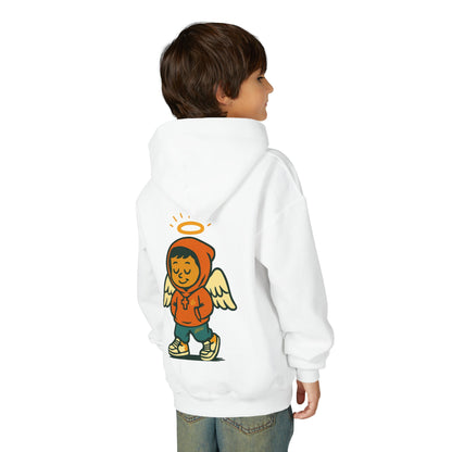 Youth Hooded Sweatshirt with Chilling WChrist Design | Fun and Comfy Apparel for Kids | Perfect for Gifts, Casual Wear