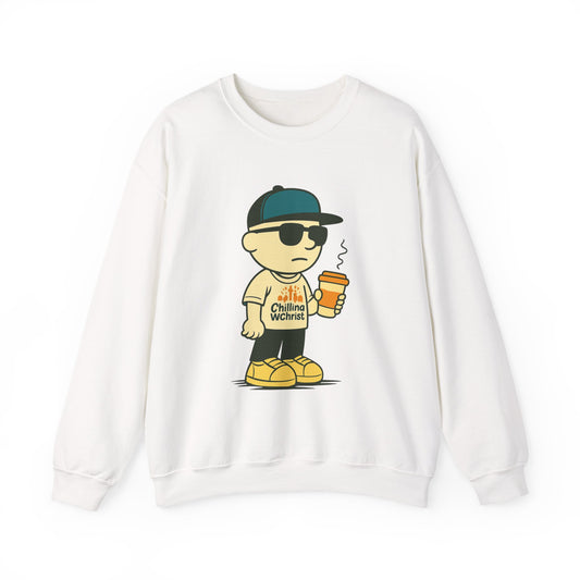 Cool Casual Crewneck Sweatshirt for Everyday Comfort, Streetwear Outfit, Gift for Teens, Cozy Layering, Unisex Style