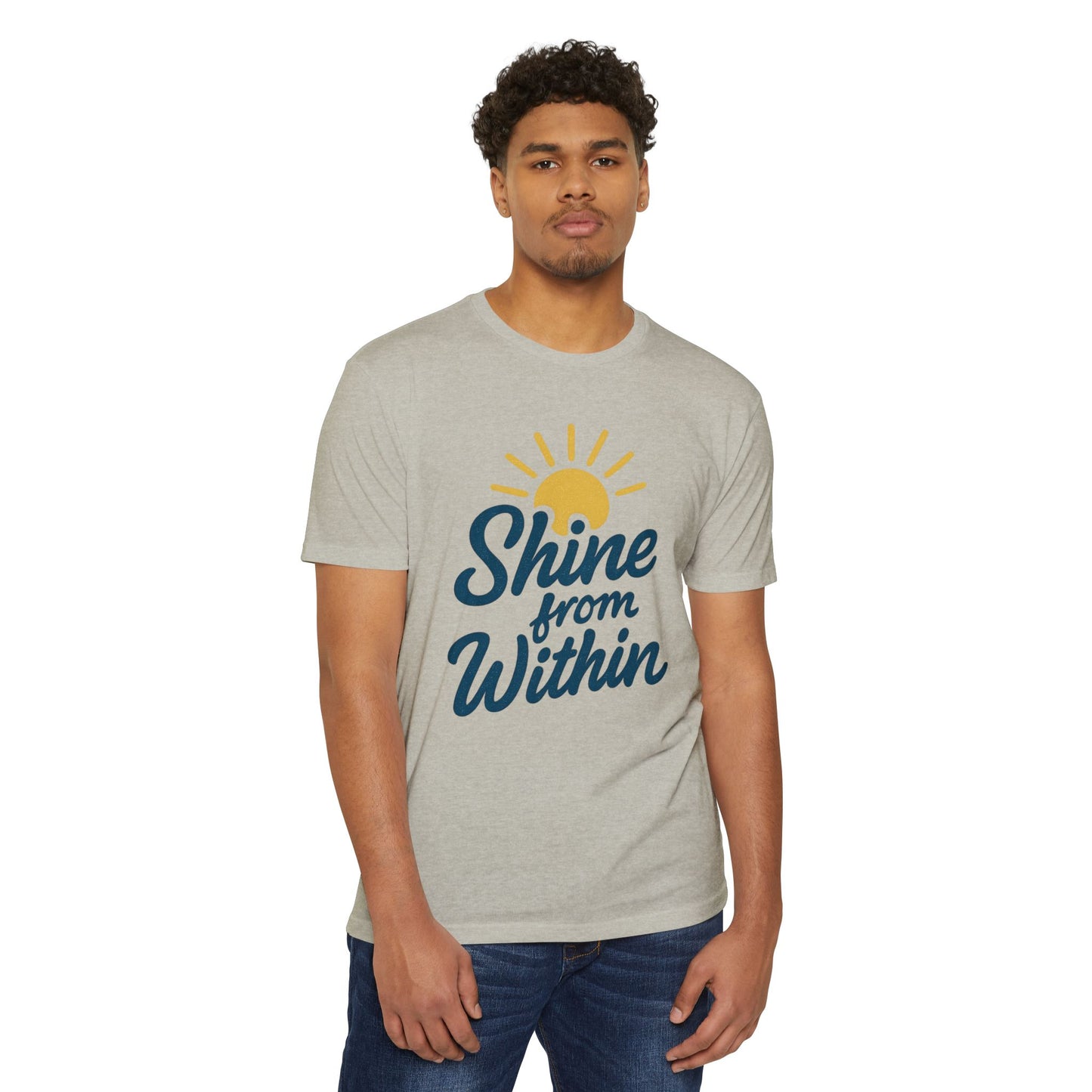 Shine from Within T-Shirt, Motivational Tee, Unisex Graphic Shirt, Inspirational Apparel, Positive Vibes Clothing