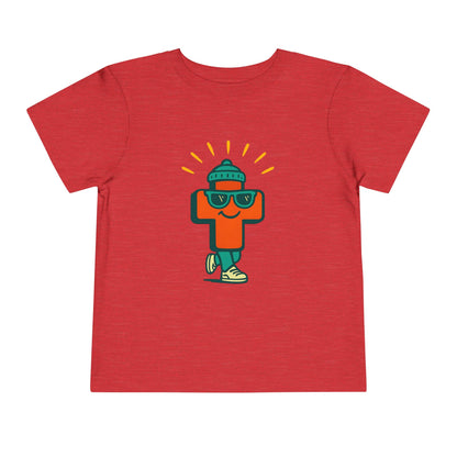 Playful Toddler Tee with Cool Character Design, Kids Summer Shirt, Fun Childrens Clothing, Cute Gift for Toddlers, Playtime Outfit