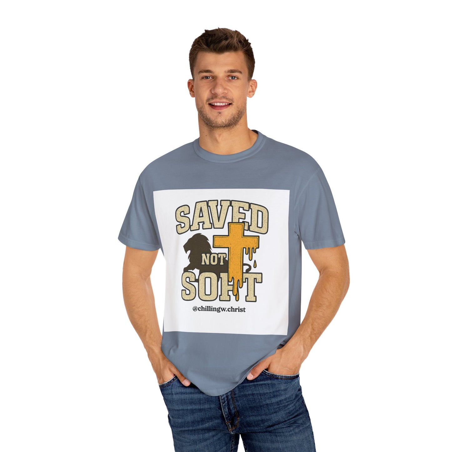 Garment-Dyed T-shirt, Faith-Based Apparel, Christian T-shirt, Casual Wear, Inspirational Clothing, Summer Style