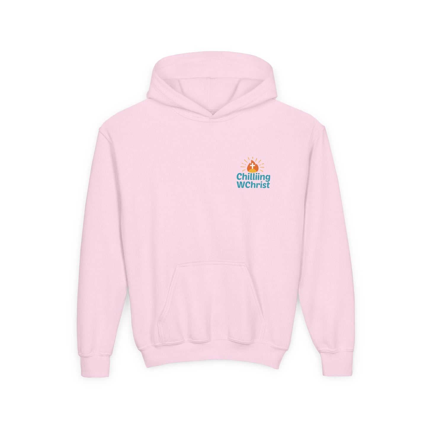 Youth Hooded Sweatshirt with Chilling WChrist Design | Fun and Comfy Apparel for Kids | Perfect for Gifts, Casual Wear