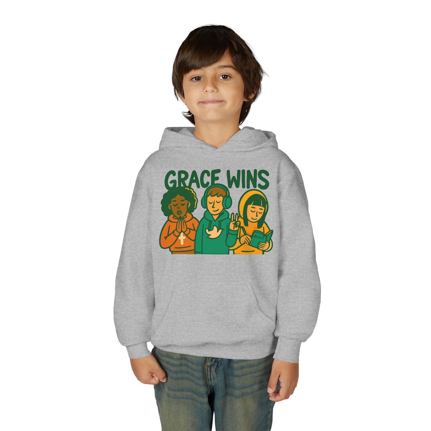 Youth Heavy Blend Hooded Sweatshirt