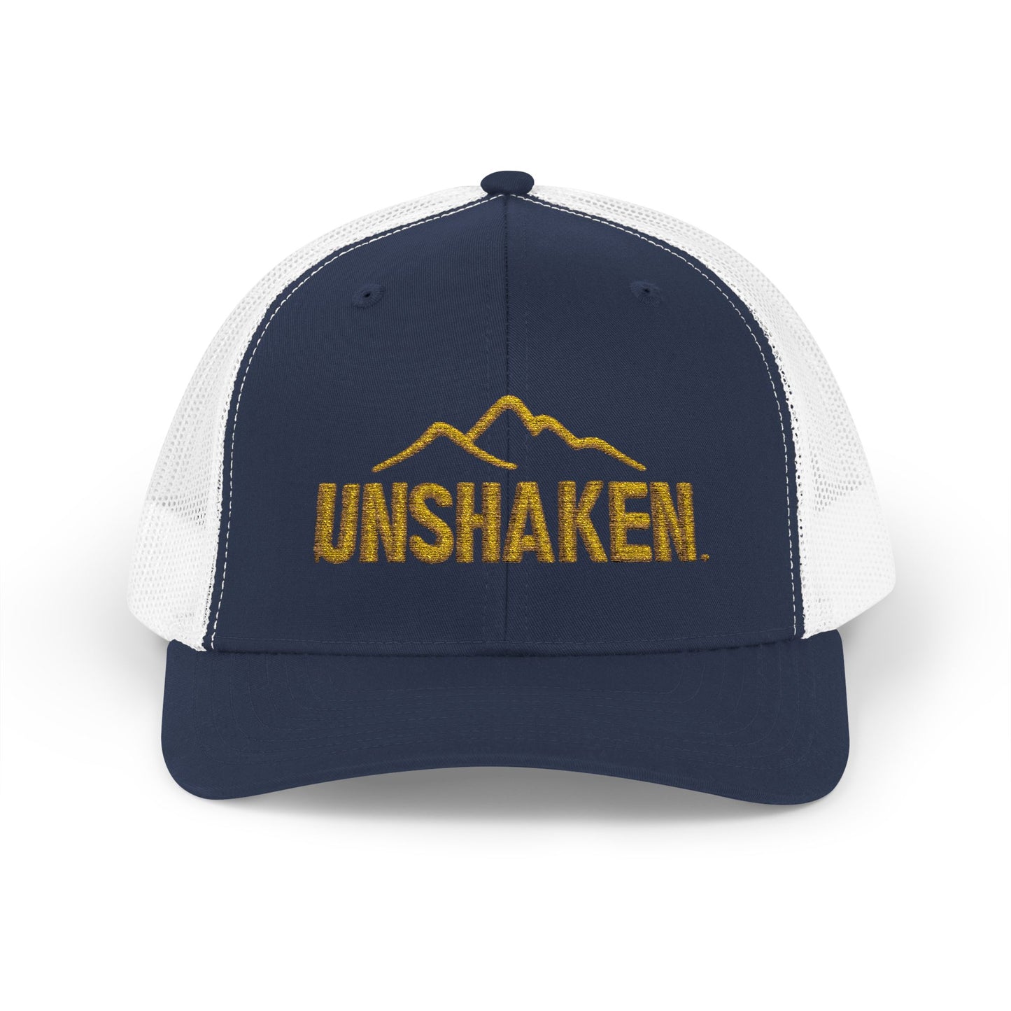 Unshaken Snapback Trucker Cap, Cool Baseball Hat, Perfect Gift for Outdoors Lovers, Adjustable Hat for All Seasons, Motivational [...]