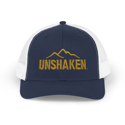 Unshaken Snapback Trucker Cap, Cool Baseball Hat, Perfect Gift for Outdoors Lovers, Adjustable Hat for All Seasons, Motivational [...]